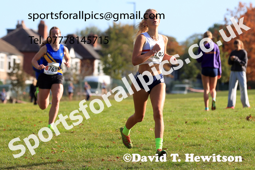 Womens Under-18s 2026 Northern Cross Country Relays, Graves Park, Sheffield. Photo: David T. Hewitson/Sports for All Pics